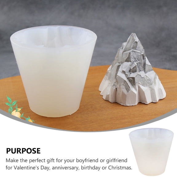 FOMIYES 1Pack Non-stick Iceberg Shape Silicone Cake Mould for Baking and Decorating 7.8X3.1X3in