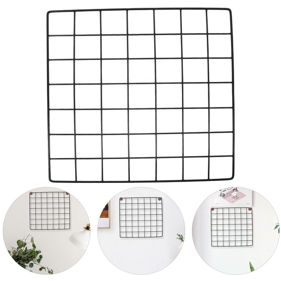 FOMIYES 1Pack Photo Wall Display Grid Iron Storage Wall Grid Organizer 20x20x2in