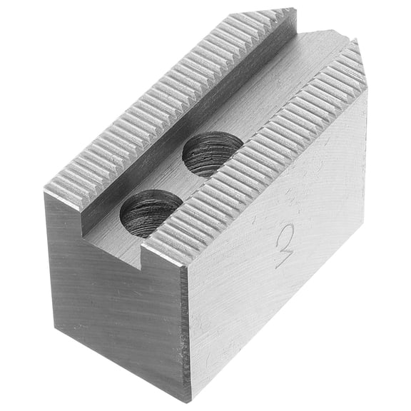 FOMIYES 1-Pack 5-Inch Rectangular CNC Lathe Chuck Clamp with Self-Centering Hydraulic Soft for Precision Machining