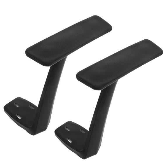 FOMIYES 1Pair Black Gaming Chair Armrest Replacement Plastic Material with Stylish Design and Comfortable Use