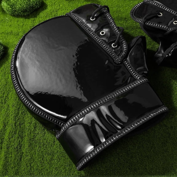 FOMIYES Black Winter Motorcycle Handlebar Muffs, 1 Pair with Windproof Insulation and Reflective Safety for Riding