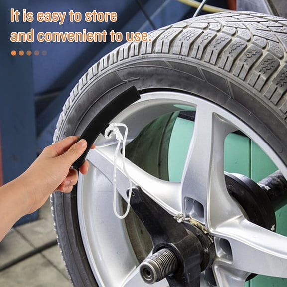 FOMIYES 1Pair Car Wheel Rim Protectors Black Plastic Pads for Protecting Tires during Changing