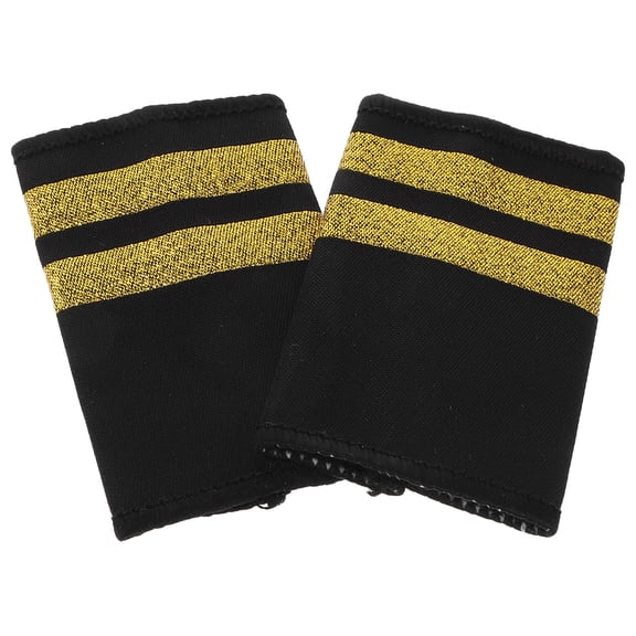 FOMIYES 1Pair Aviation Captain Epaulettes Shoulder Boards for Flight Uniform Accessories