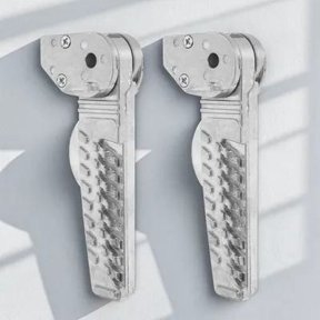 FOMIYES 1 Pair Motorcycle Rear Foot Pegs Plated Footrest Pedals for Most Bikes, Comfortable Fatigue-Reducing Design