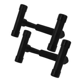 FOMIYES Pushup Bars 1 Pair Black Engineering Plastic with Non- Grip for Effective Triceps and Back Workout