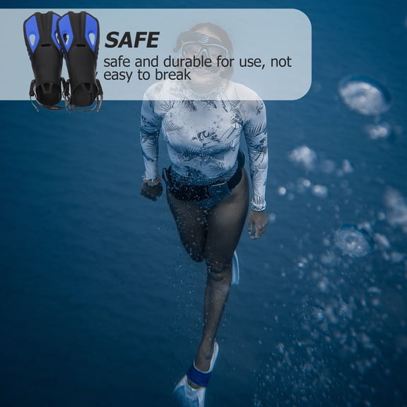 FOMIYES 1Pair Snorkeling Fins with Adjustable Buckle for Comfortable Diving and Swimming