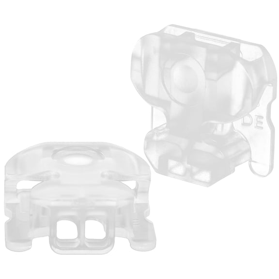 FOMIYES 1Pair Transparent Plastic Shoe Lace Buckle Lock for Secure Lace Fastener Use