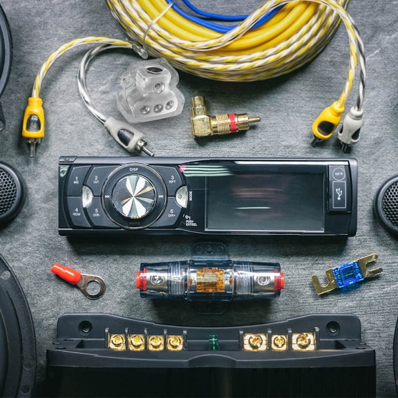 FOMIYES 3-Way Power Distribution Block for Car Audio Amplifier, Multi-Connection Splitter, and Easy Installation