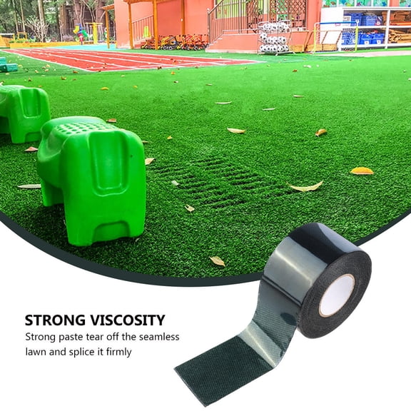 FOMIYES 1Pc Artificial Grass Sod Tape Black for Lawn Jointing and Garden Decoration
