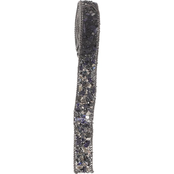 FOMIYES Crystal Rhinestone Wrap in Black - 1Pc for Crafting, Decoration, Jewelry Making and Projects
