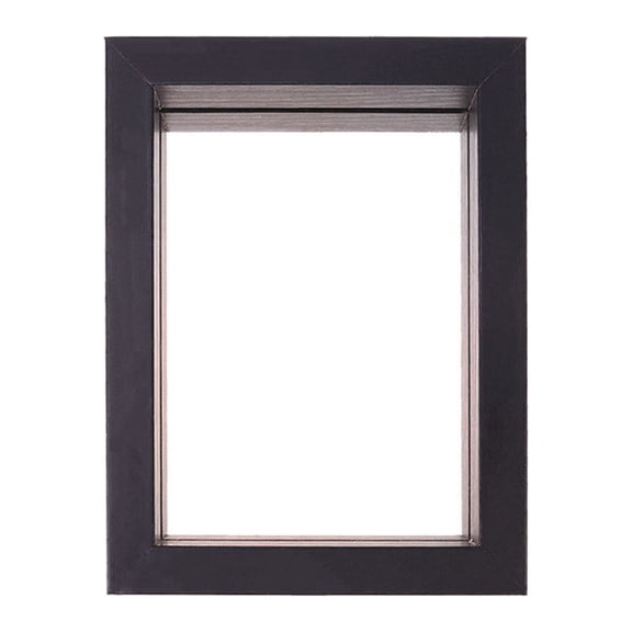 FOMIYES 1Pc Black Fashion Photo Frame Wooden Double Sided Frame for Living Room Decor