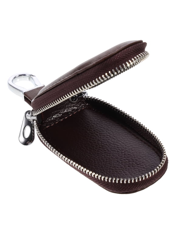 Car Key Bag Zipper Pouch with Zinc Alloy, Smooth and Comfortable Storage for Car Keys