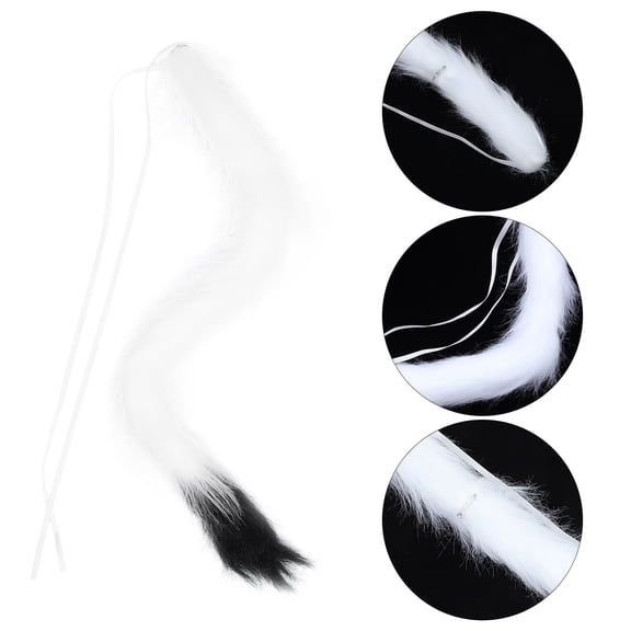 FOMIYES Cat Tail Costume Accessory, Assorted Colors Cosplay Animal Tail Prop, Lightweight Dress-Up Party Supplies