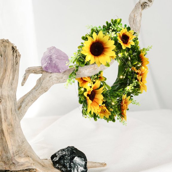 FOMIYES Sunflower LED Gar Lamp for Romantic Home and Wedding Decor