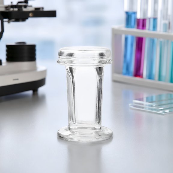 FOMIYES 1Pc Glass Staining Tank for Labs 5-Slide Capacity High Chemical Stability Jar