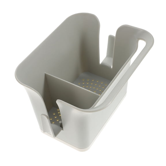 FOMIYES Kitchen Sink Organizer Grey ABS Storage Basket Fast Removal Space Saver