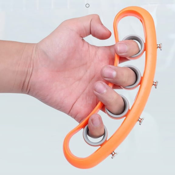 FOMIYES 1Pc Musical Instrument Finger Expander Orange Finger Trainer Tool for Guitar and Ukulele Practice
