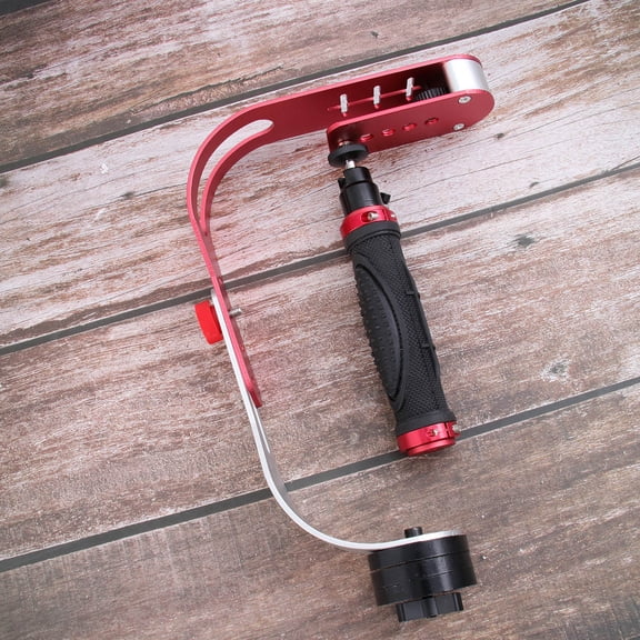 FOMIYES Red Handheld Camera Stabilizer with Advanced Gimbal for Smooth, Stable Video Recording and Travel Use