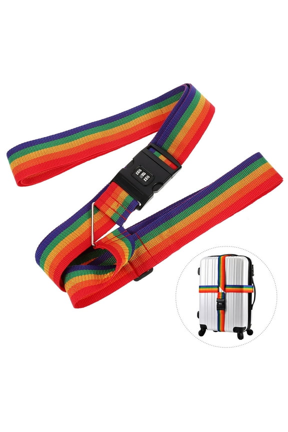 1Pc Reinforced Packing Strap Sturdy Adjustable Cargo Belt for Luggage Suitcase Use