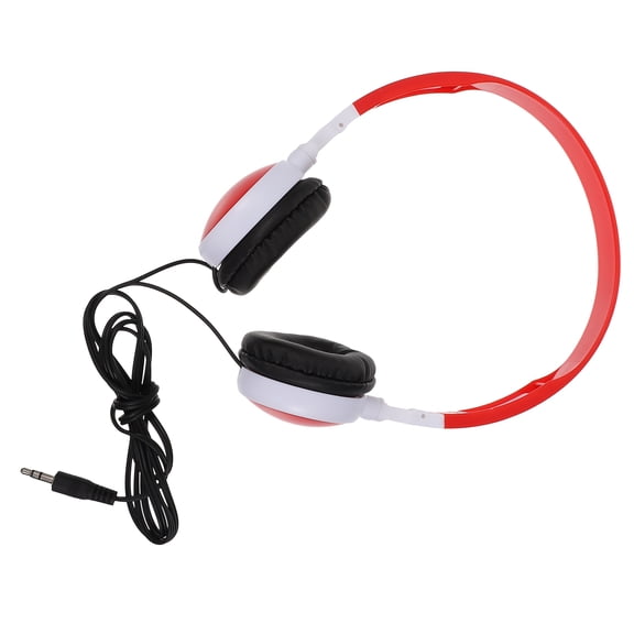 FOMIYES Back to School School Headphones for Kids 1Pcs Red ABS Foldable and Comfortable Wear