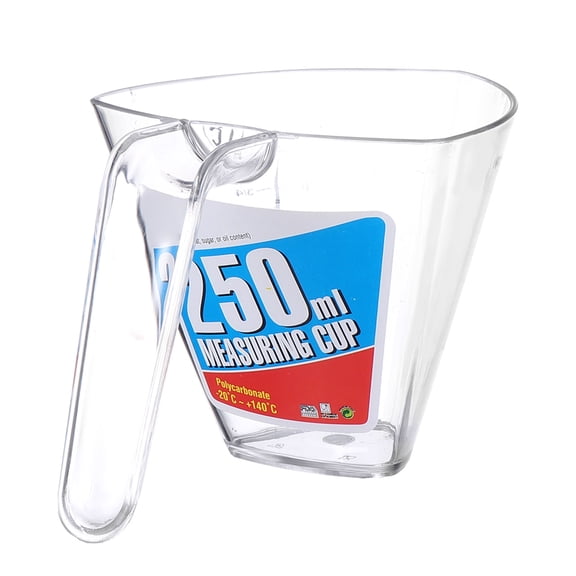 FOMIYES 1Pc Transparent Thickened 250 Ml Measuring Jug Pc Material Practical Triangle Cup for Household