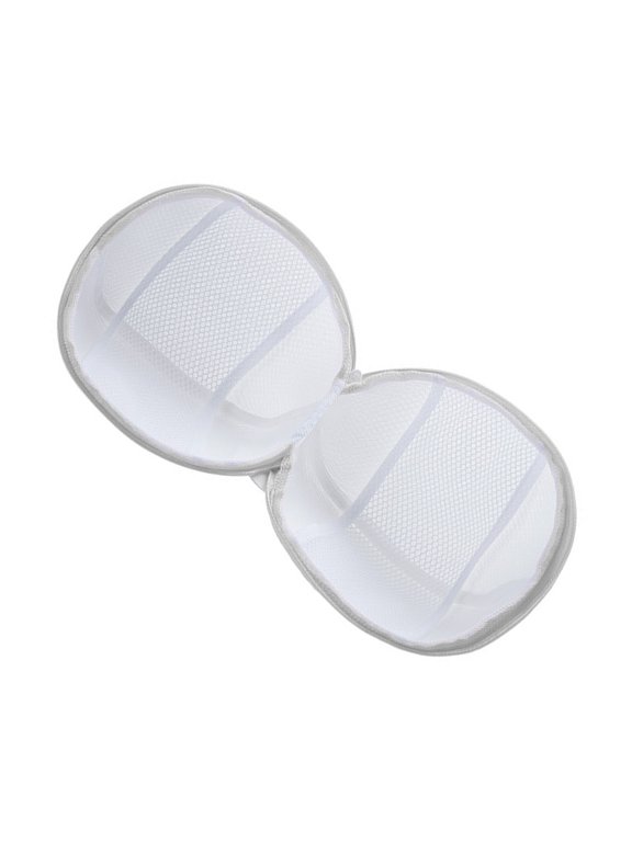 1Pc White Bra Wash Bag for Laundry Reusable Net Bag Protects Underwear Shape and Fits Various Sizes