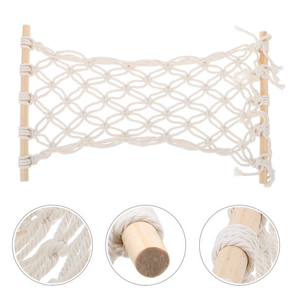 FOMIYES 1Pc White Macrame Fruit Hammock Kitchen Hanging Fruit Vegetable Storage Decor