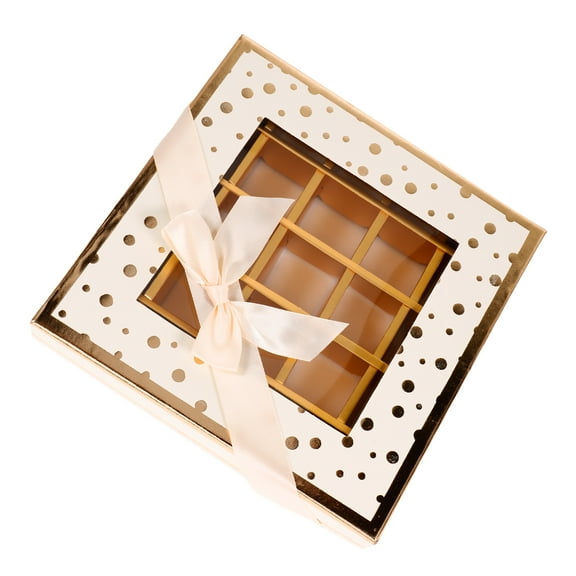 FOMIYES 1Pcs 20.5X7.9X1.6In Beige Cardboard present Box for Chocolate Truffle Box