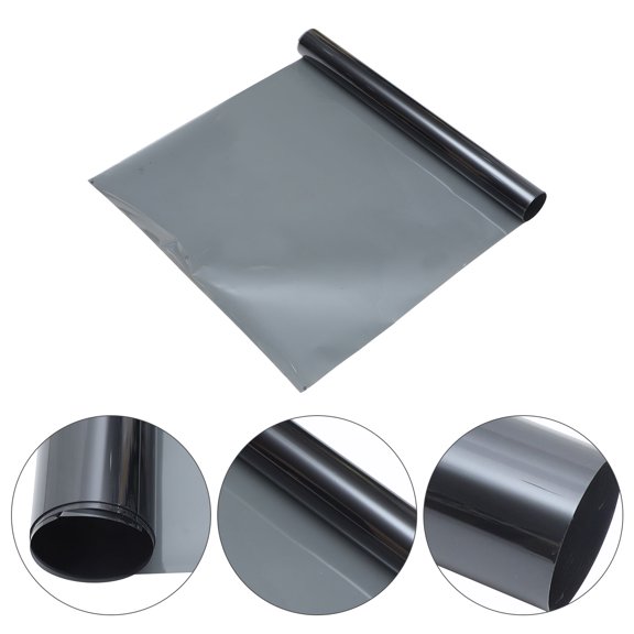 FOMIYES 1Pcs Car Window Privacy Film Grey 43.3x20.1in PVC Heat Resistant Easy Installation