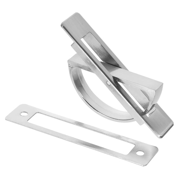 FOMIYES Invisible Metal Drawer Handle Plated Silver Cabinet Pull for Home Use Practical Design