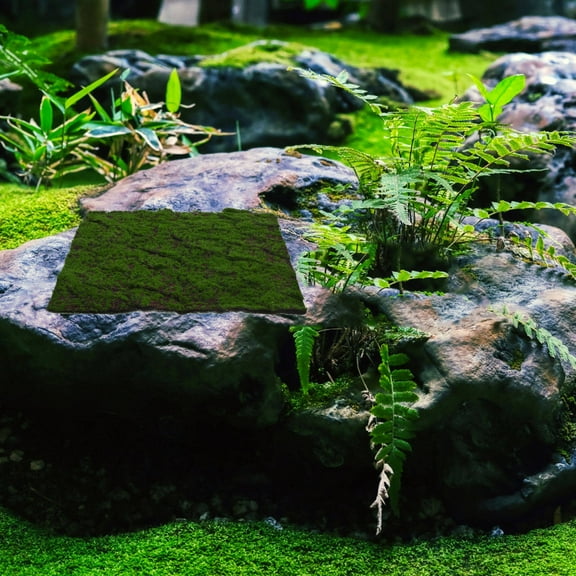 FOMIYES 1Pcs Green Artificial Grass Wall Panel For Diy Projects And Decorative Use 30Cm X 30Cm X 0.4In