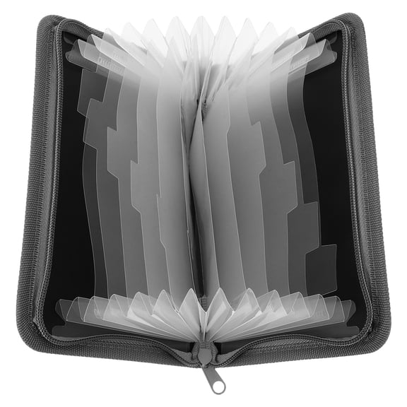 FOMIYES 1Pcs Paper Organizer Folder Accordion File Organizer For Business Travel Receipt Holder 13.0x5.1x0.8in