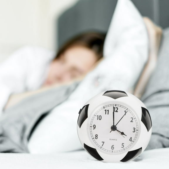 FOMIYES 1Pcs Plastic Desk Ring Bell Clock Mini Alarm Clock for Bedroom and Tabletop