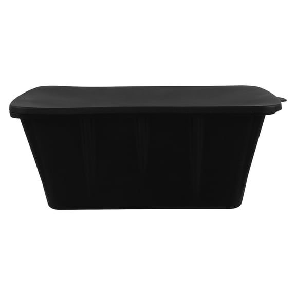 FOMIYES Large Black Rectangular Reusable Silicone Ice Tray Mold for Making and More, 1 Piece