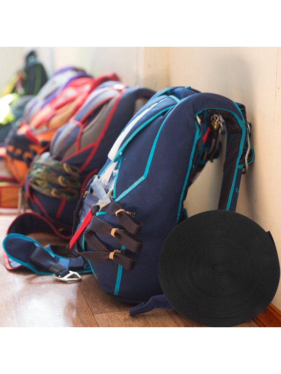 Black Nylon Webbing High Strength Uv Resistant Multi-Function Strap