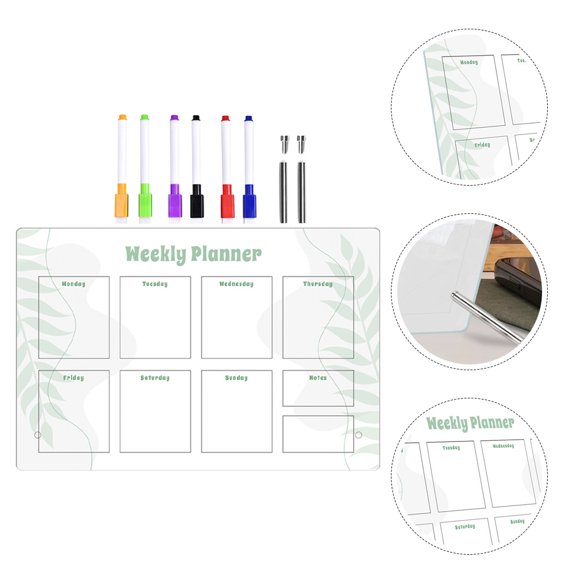 FOMIYES 1Set Assorted Color Acrylic Message Board Reusable Writing Board for Home Use