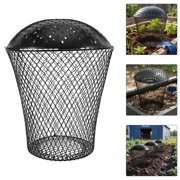FOMIYES 1Set Black Inground Compost Bin with Lid for Worm Farming and Garden Use