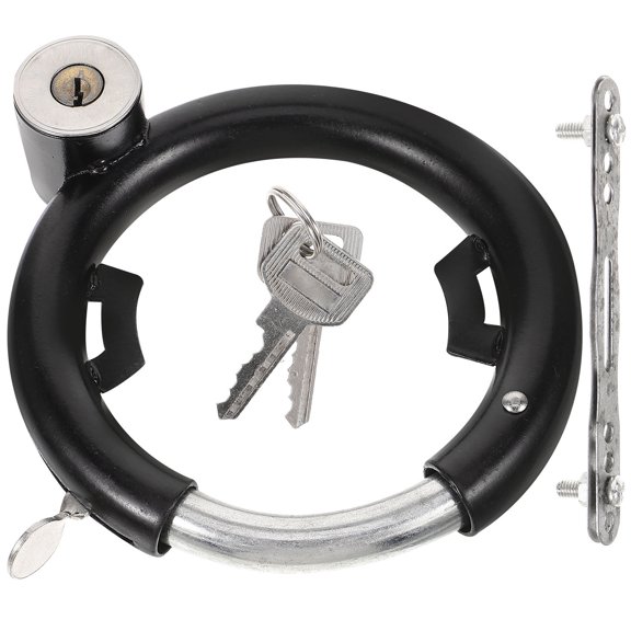 FOMIYES 1Set Black Stainless Steel Disk Brake Lock for Bicycle Multi Function Durable Cycle Lock