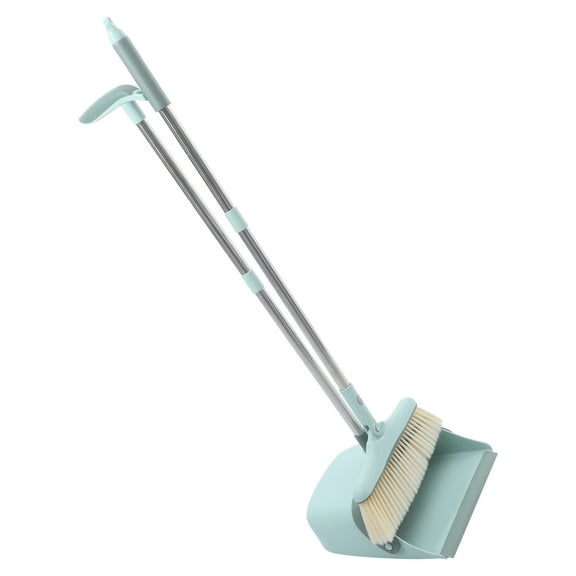 FOMIYES 1Set Broom and Dustpan Home Supplies with Upright Dustpan Design