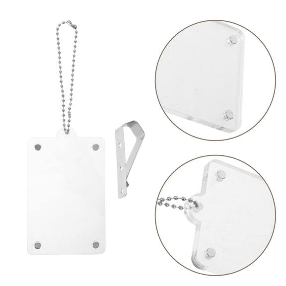 FOMIYES Hanging Car Photo Frame Set Acrylic Iron and Plastic Assorted Colors Easy Install