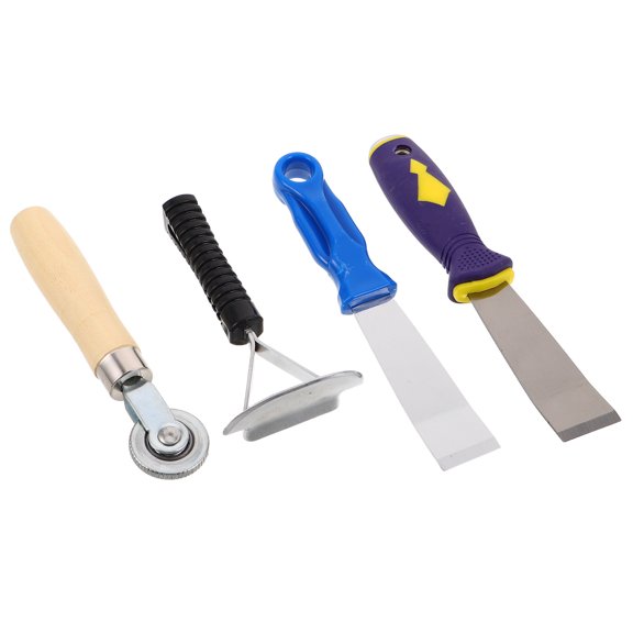 FOMIYES 1Set Car Tire Repair Set with Steel Tire Spoon Buffer Wheel and Rim Scraper Tool