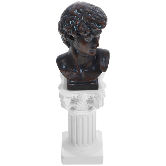 FOMIYES 1Set Delicate Resin David Bust Sculpture for Stylish Home and Office Decor