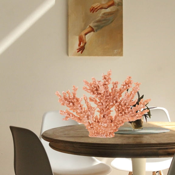 FOMIYES Elegant Coral Sculpture Home Decor 34x24x4 Inches Stylish Coastal Decorative Art Piece