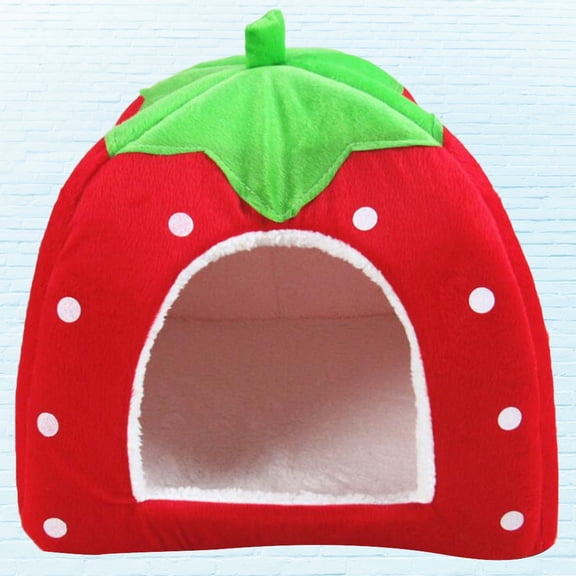 FOMIYES Red Pet Sleeping Bed with Material, Anti- Bottom, Foldable Design for Comfortable Pets