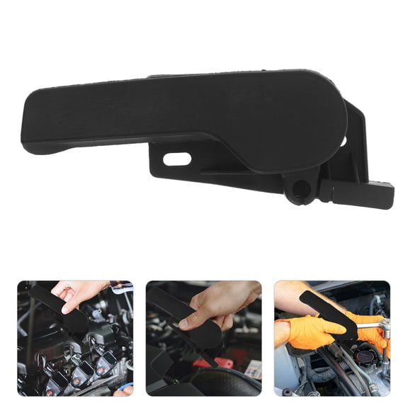 FOMIYES 1 Set Hood Latch Repair Kit, Black Plastic Direct Replacement Auto Engine Hood Repair for Cars, Trucks, and SUVs