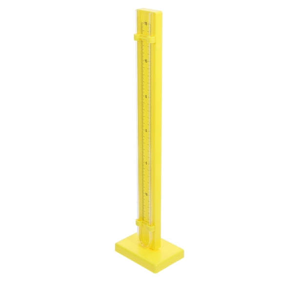 FOMIYES 1Set Laboratory U Tube Manometer Yellow Plastic Pressure Gauge for Teaching Experiments