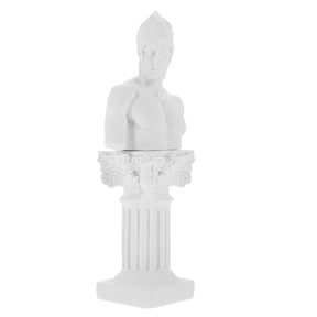 FOMIYES 1Set Lightweight White Resin Classical Roman Column Sculpture for Home Display