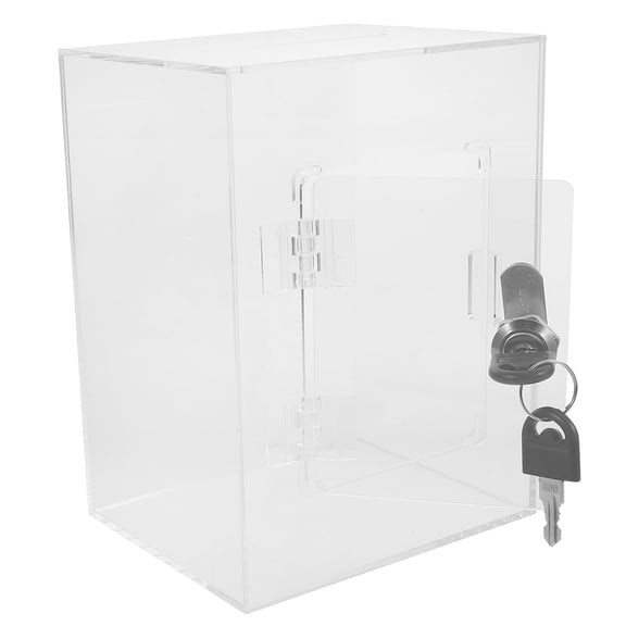 FOMIYES 1Set Lockable Acrylic Envelope Box for Secure Storage of Donations Suggestions and Votes