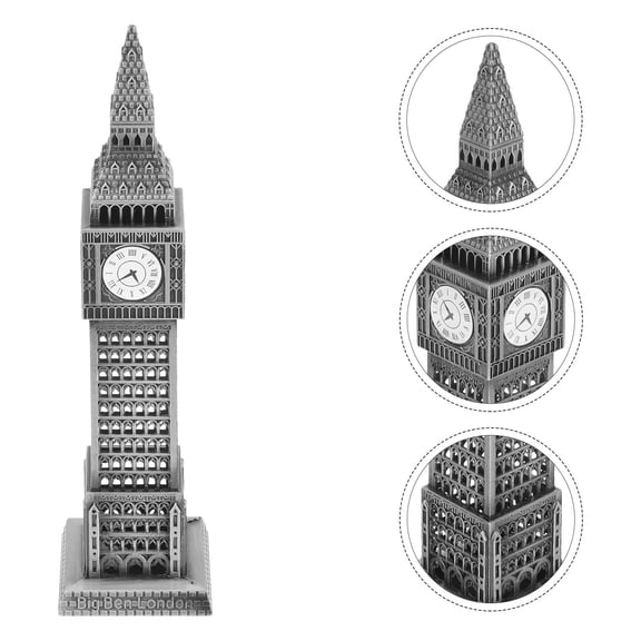 FOMIYES Metal Model Building 18x4.7x4.7cm England Souvenir Decorative Ornament for Home and Collectible Display