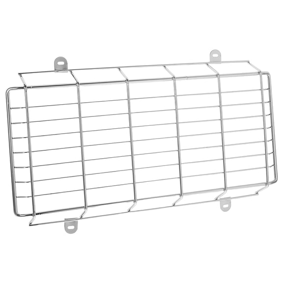 FOMIYES 1Set Metal Exit Sign Wire Guard Protective Cover Plated Silver for Emergency Light Protection